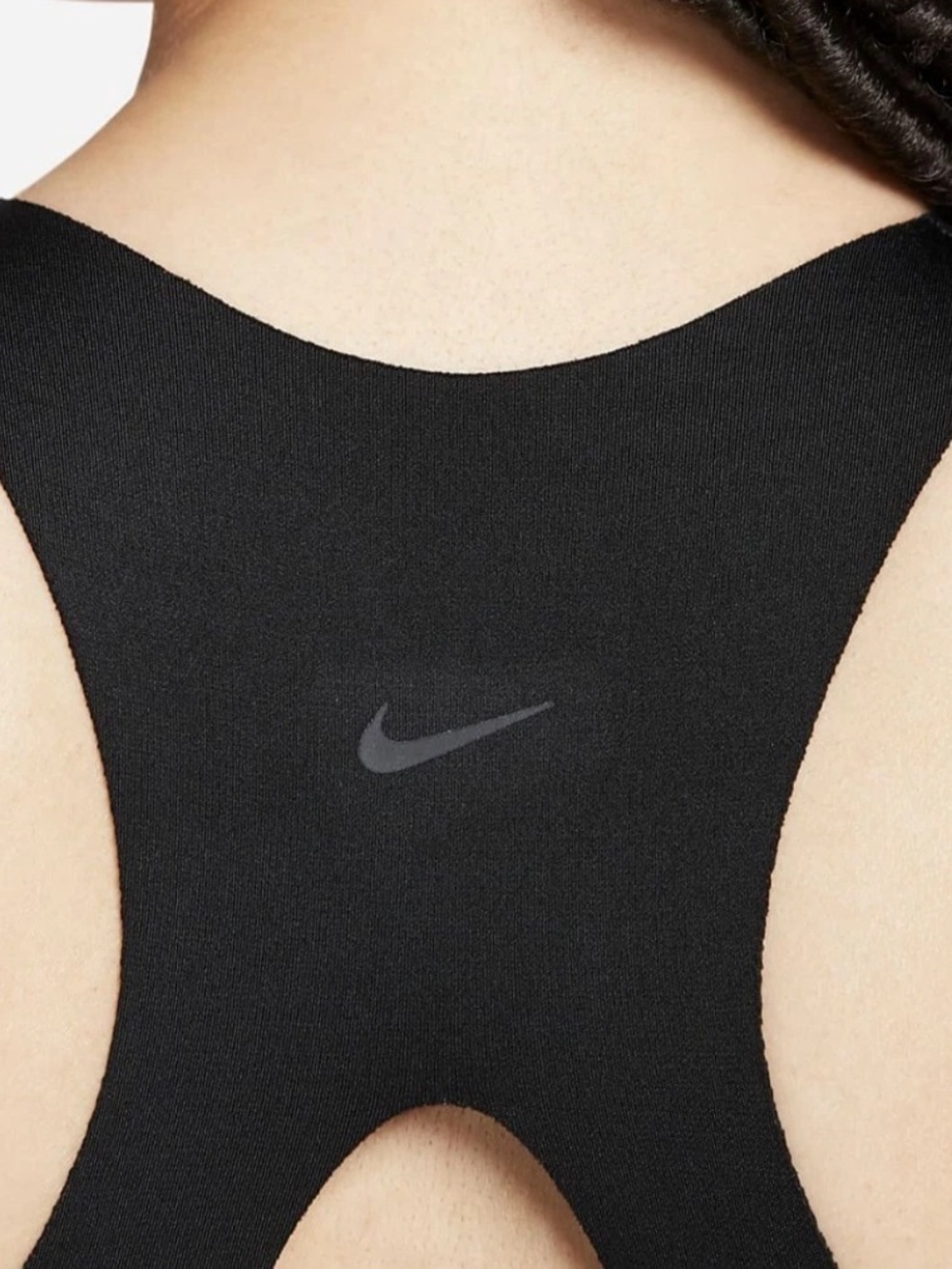 Nike Black Front-Zip High Support Sports Bra - Picture 7 of 8